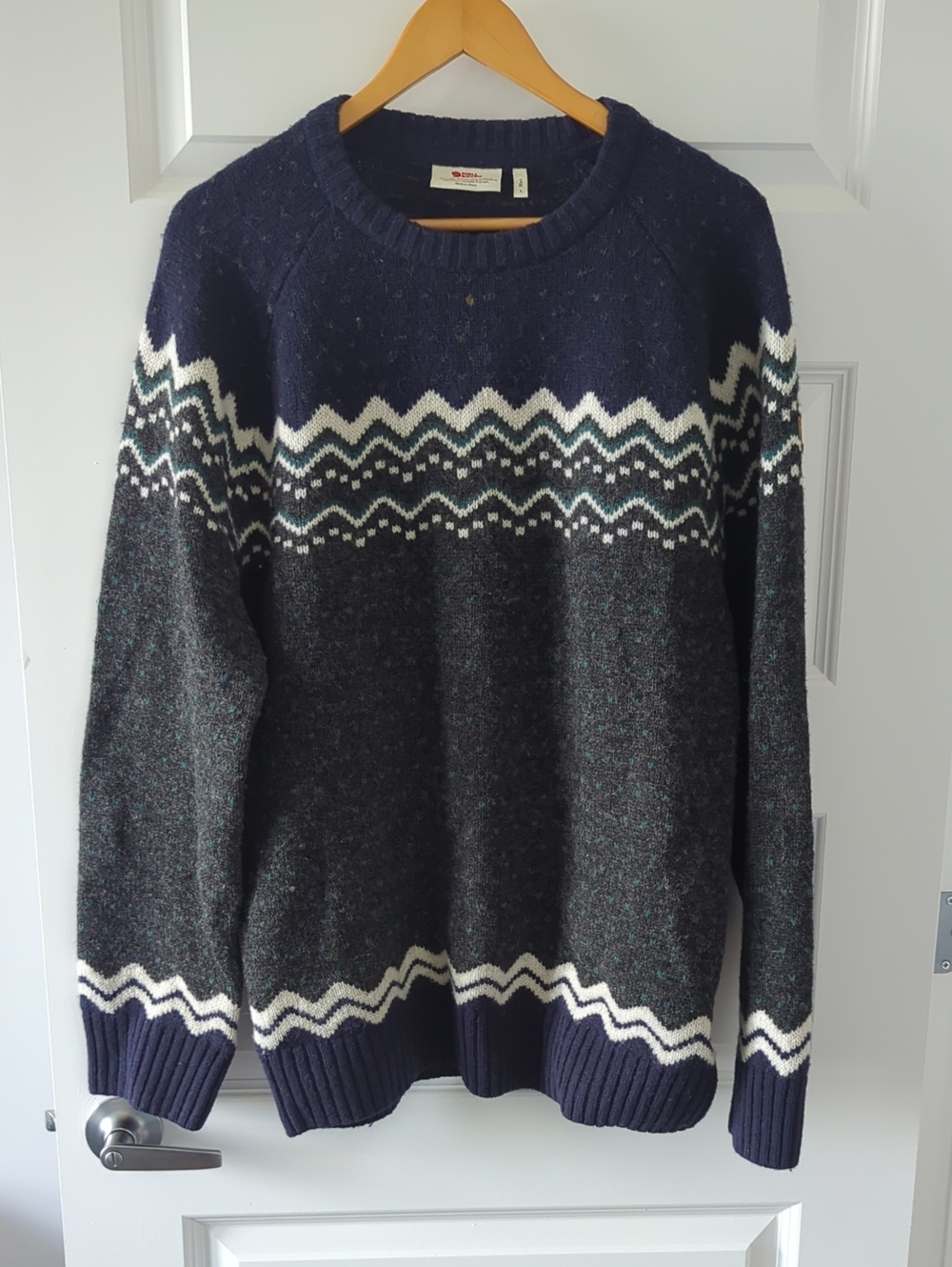 Fjallraven Mens Ovik Knit Sweater Sz L